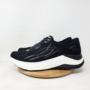 Dansko Pace Shoes Womens 41 Black Comfort Walking Cushion Lace Up Sneaker